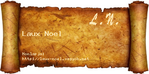 Laux Noel névjegykártya